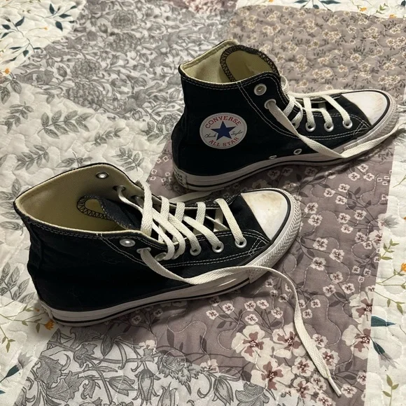 Converse Classic Black Canvas High-Tops - Picture 2 of 3